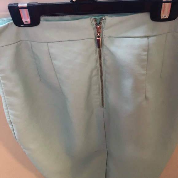 RW&CO teal vegan leather pencil skirt - Picture 5 of 8